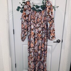 Floral Long Sleeve  jumpsuit